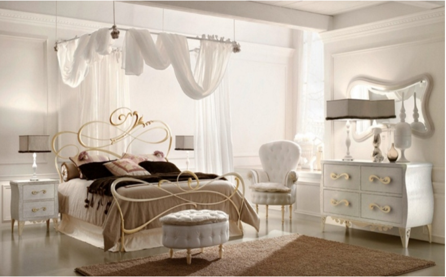 La camera da letto classica contemporanea del salone del for Stile contemporaneo mobili