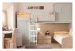 Camere country chic: l'azienda Bianchi presenta la collezione Nicole stanza letto a castello