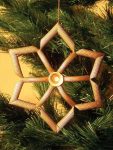 Idee albero di Natale fai da te: decorazioni in pasta secca stella dorata