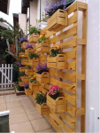 Arredo pallet: fioriera