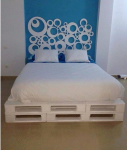 Arredo pallet letto