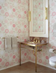 Bagno sogno shabby: fiori