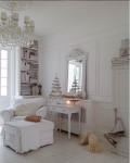 living room white consolle