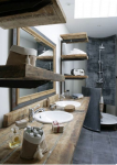 Mobili legno grezzo: bagno